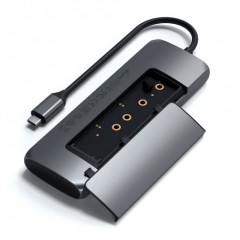 Адаптер Satechi USB-C HYBRID MULTIPORT ADAPTER, Серый космос